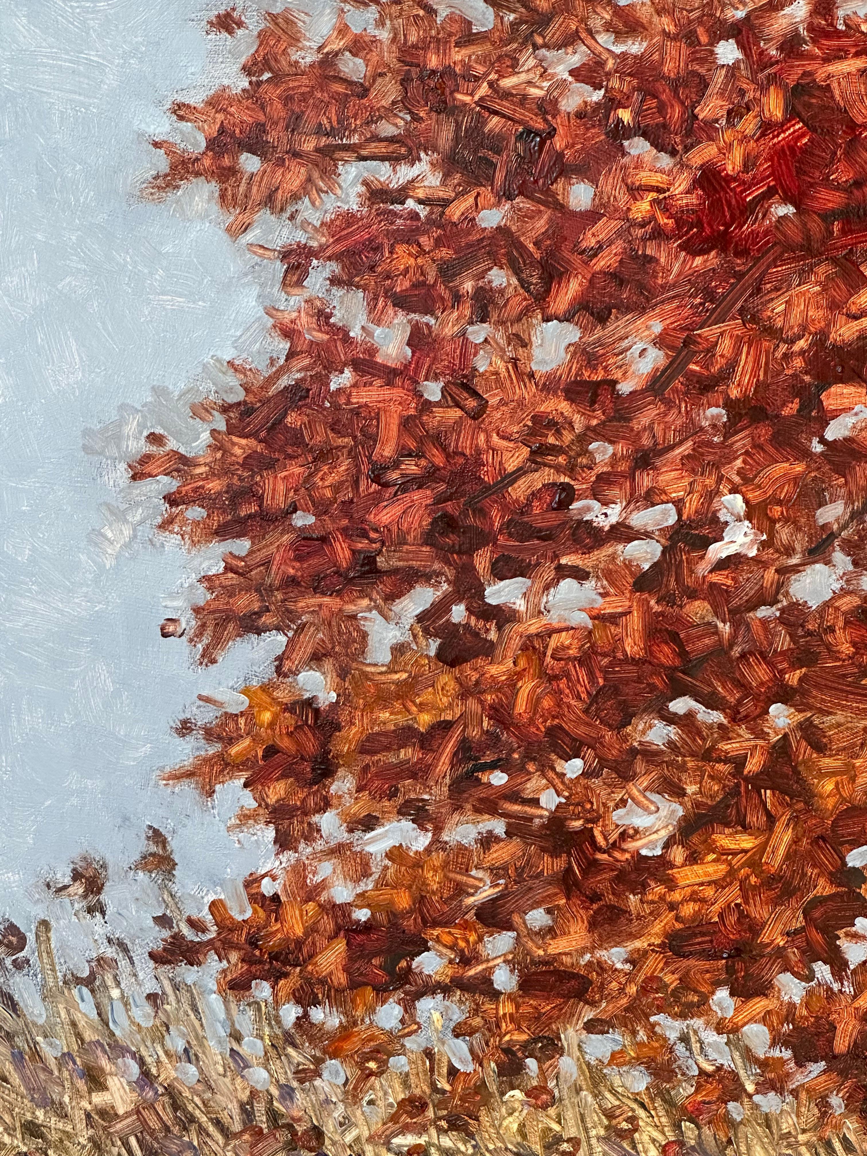 Field Painting October 28 - Contemporary Landscape Oil Painting Autumn, 2022 For Sale 3