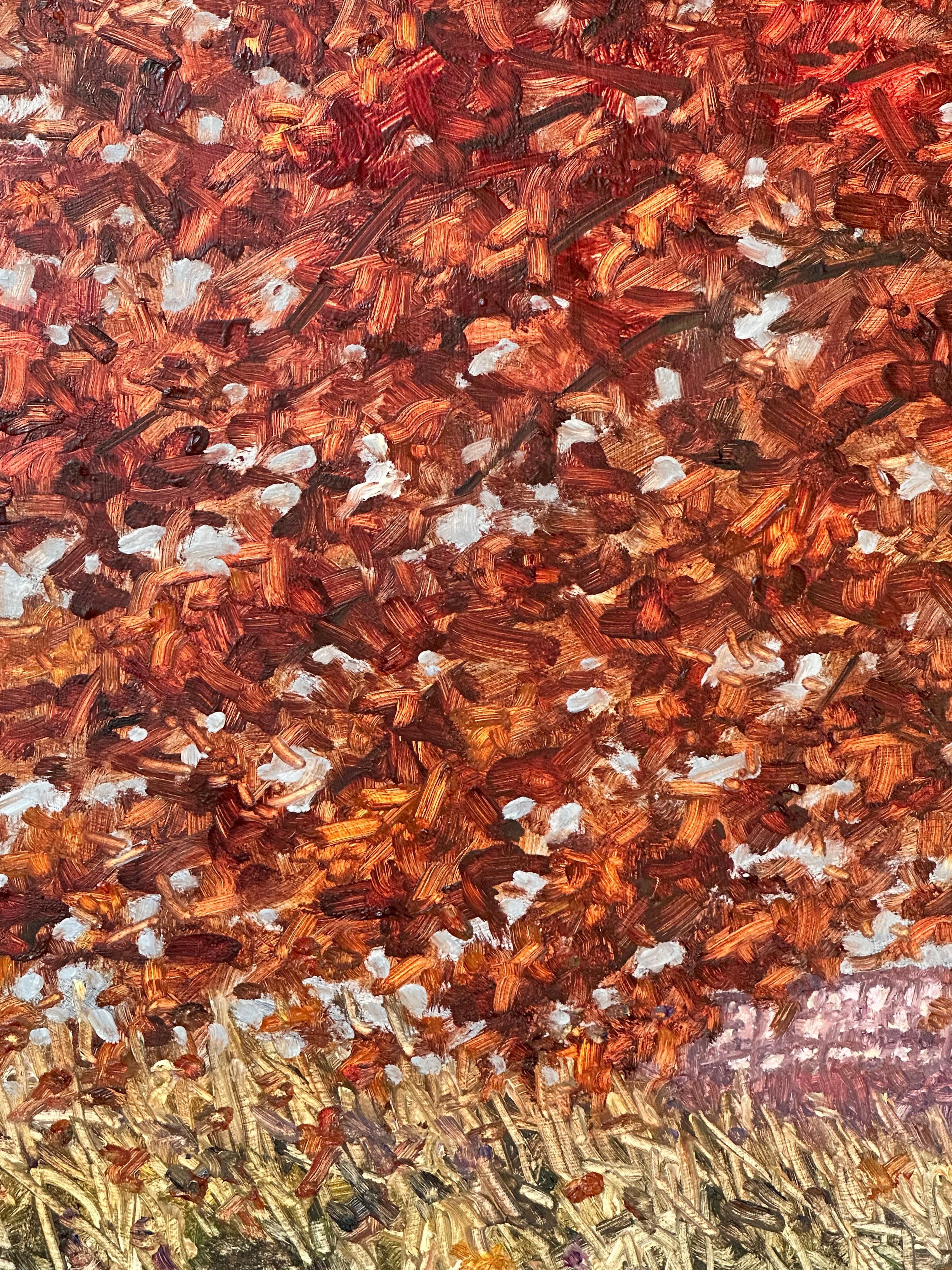 Field Painting October 28 - Contemporary Landscape Oil Painting Autumn, 2022 For Sale 4