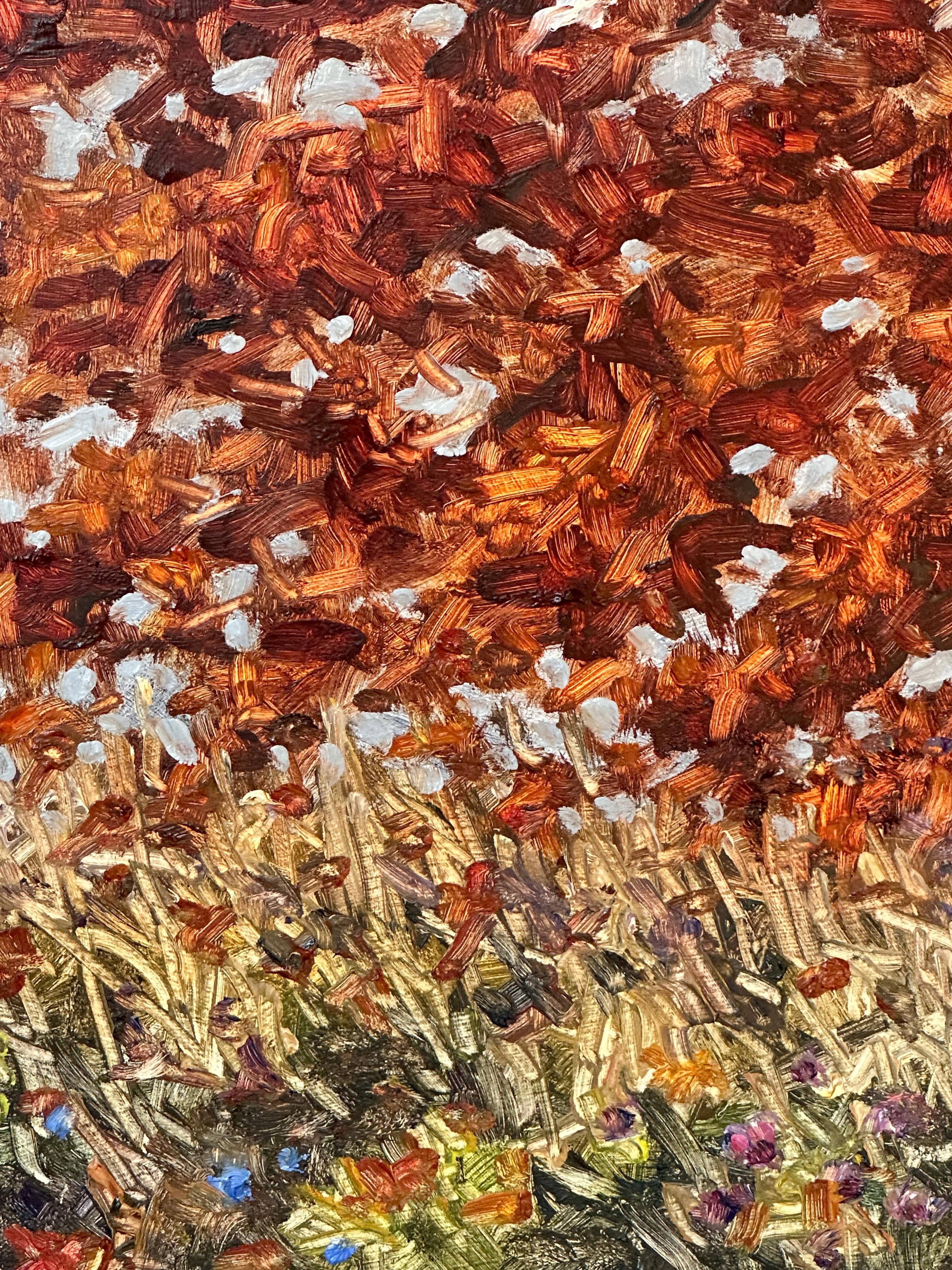 Field Painting October 28 - Contemporary Landscape Oil Painting Autumn, 2022 For Sale 6