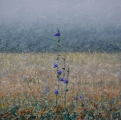 Field Painting September 12 - Contemporary Landscape Oil Painting Flowers, 2023