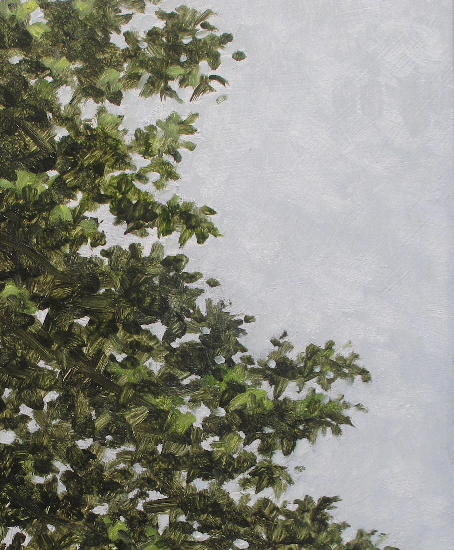 Field Painting September 18 - Wildblumen Gelb Grünes Gras Landschaft, 2020 im Angebot 1