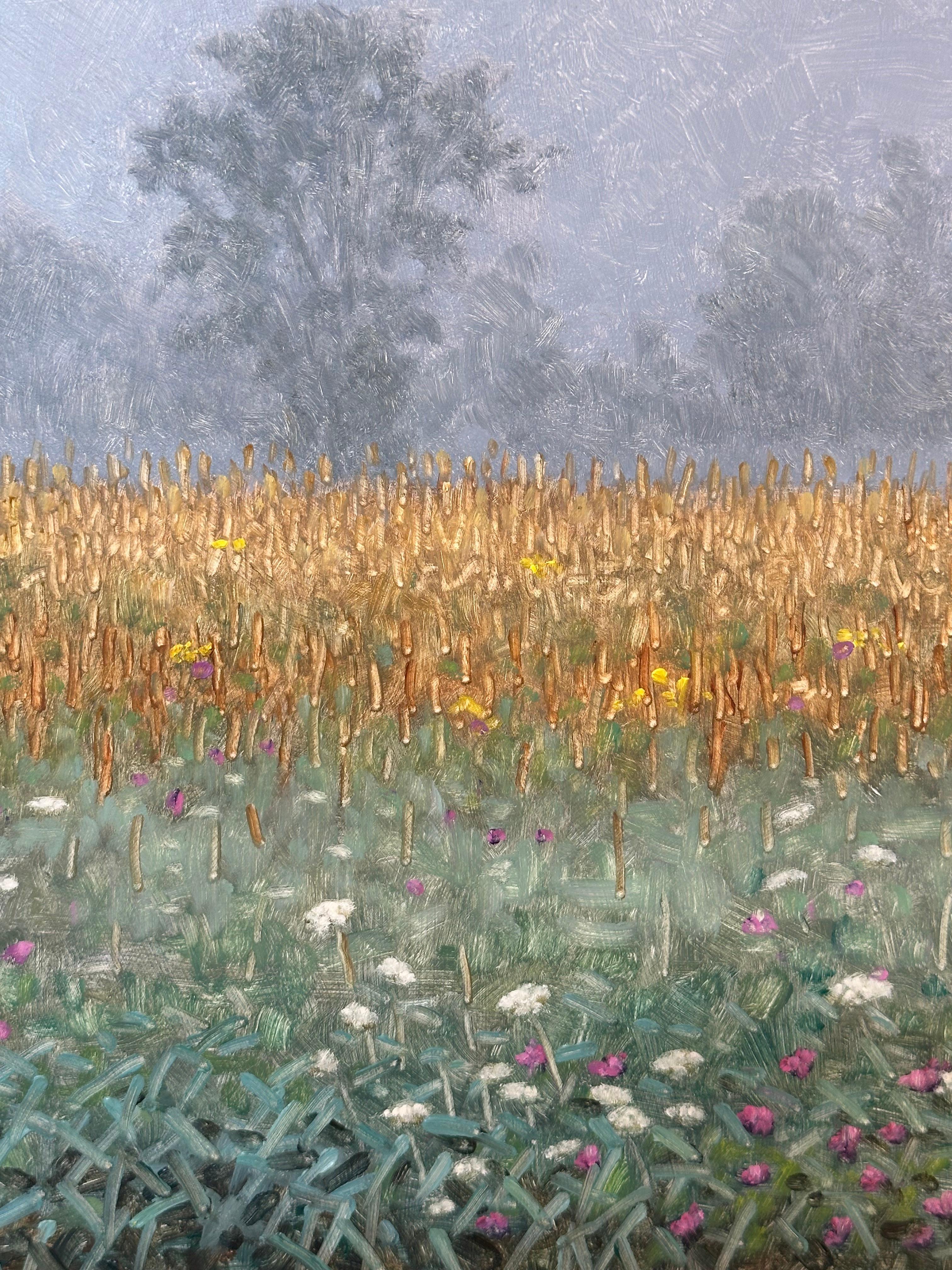 Feldmalerei 6. September - Contemporary Landscape Painting Blumen Bäume, 2023 im Angebot 4