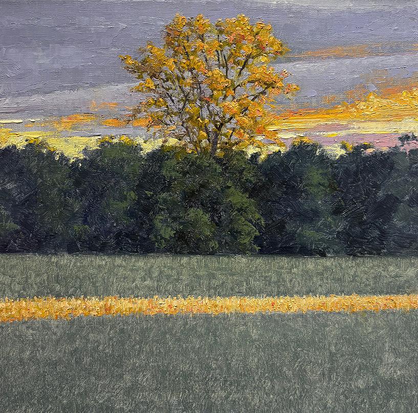 October 10: Plein Air Landscape Oil Painting on Canvas of Fall Foliage