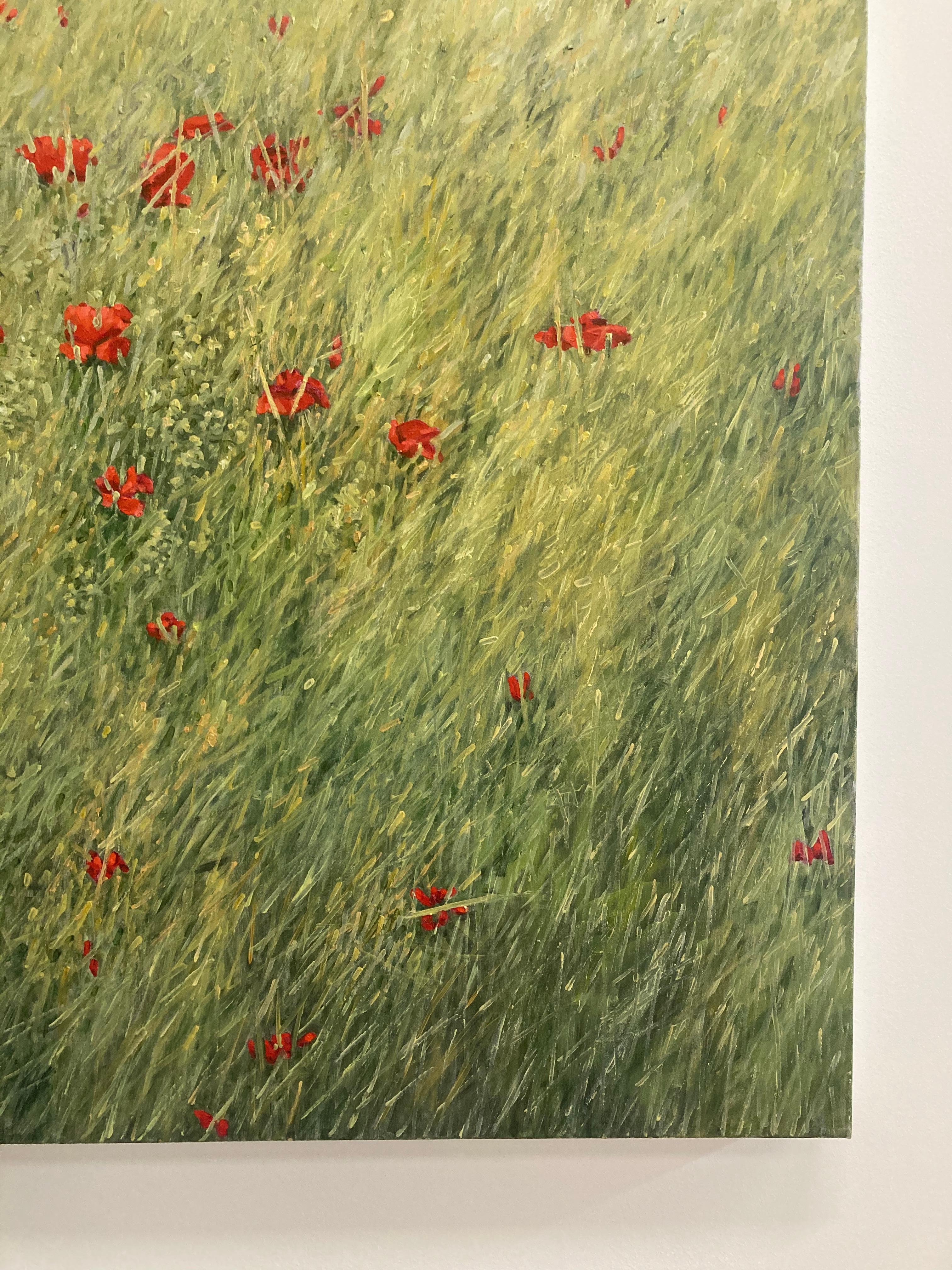 Papaveri - Paesaggio botanico contemporaneo Greene & Greene Fiori Rossi, 2020 in vendita 7