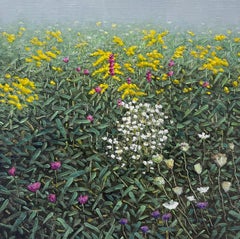 Sept. 3: Plein Air Landscape Oil Painting of Summer Wildflowers in Field