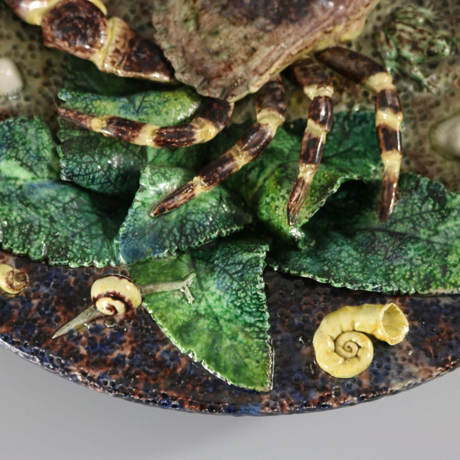 Thomas Sergent French Palissy Crab Wall Charger 9