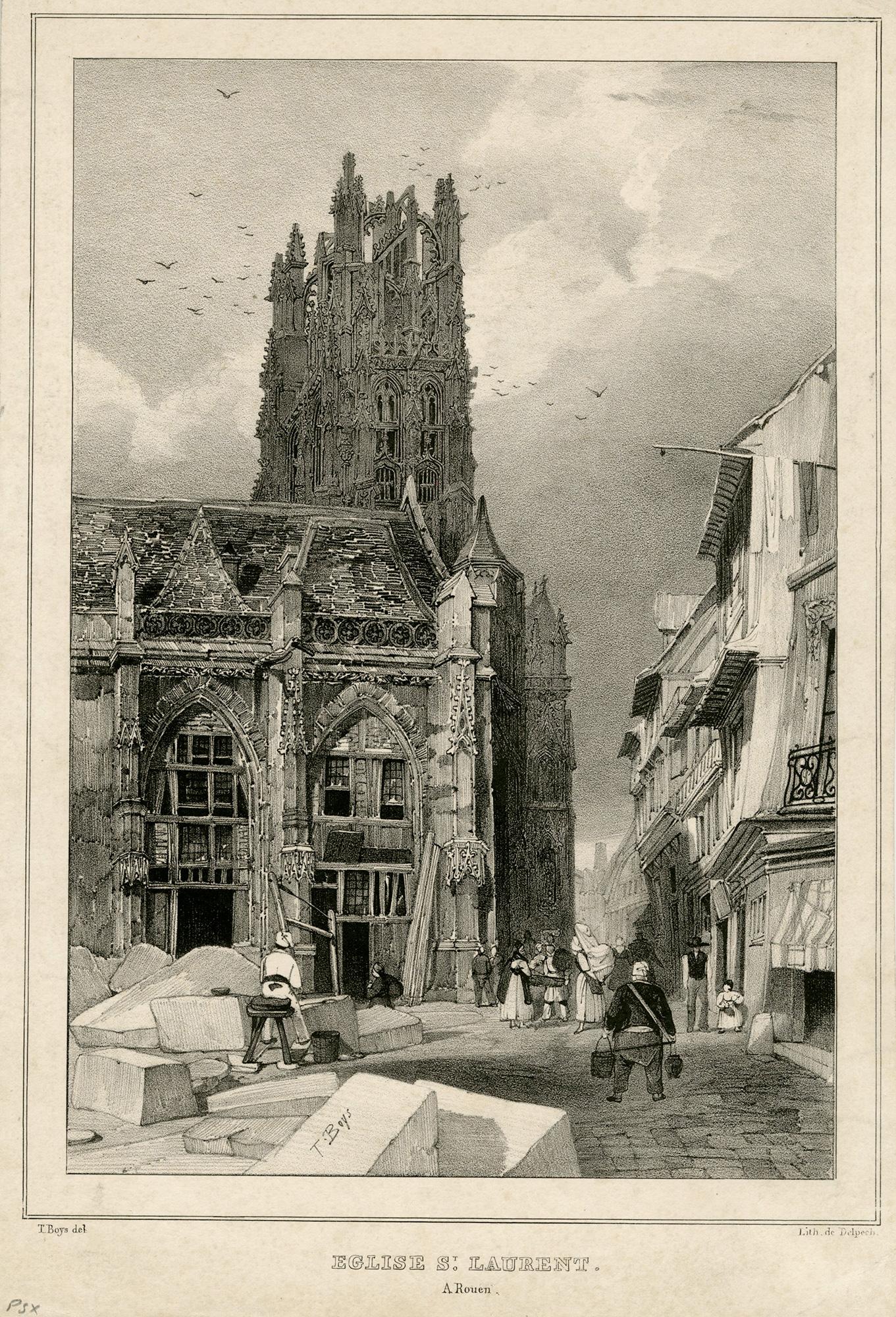 Saint Laurent-Gemeinde – Print von Thomas Shotter Boys