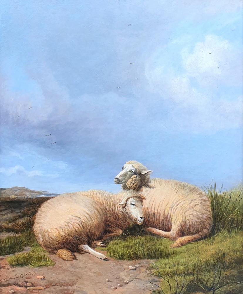 Thomas Sidney Cooper Landscape Painting - Sheep Resting