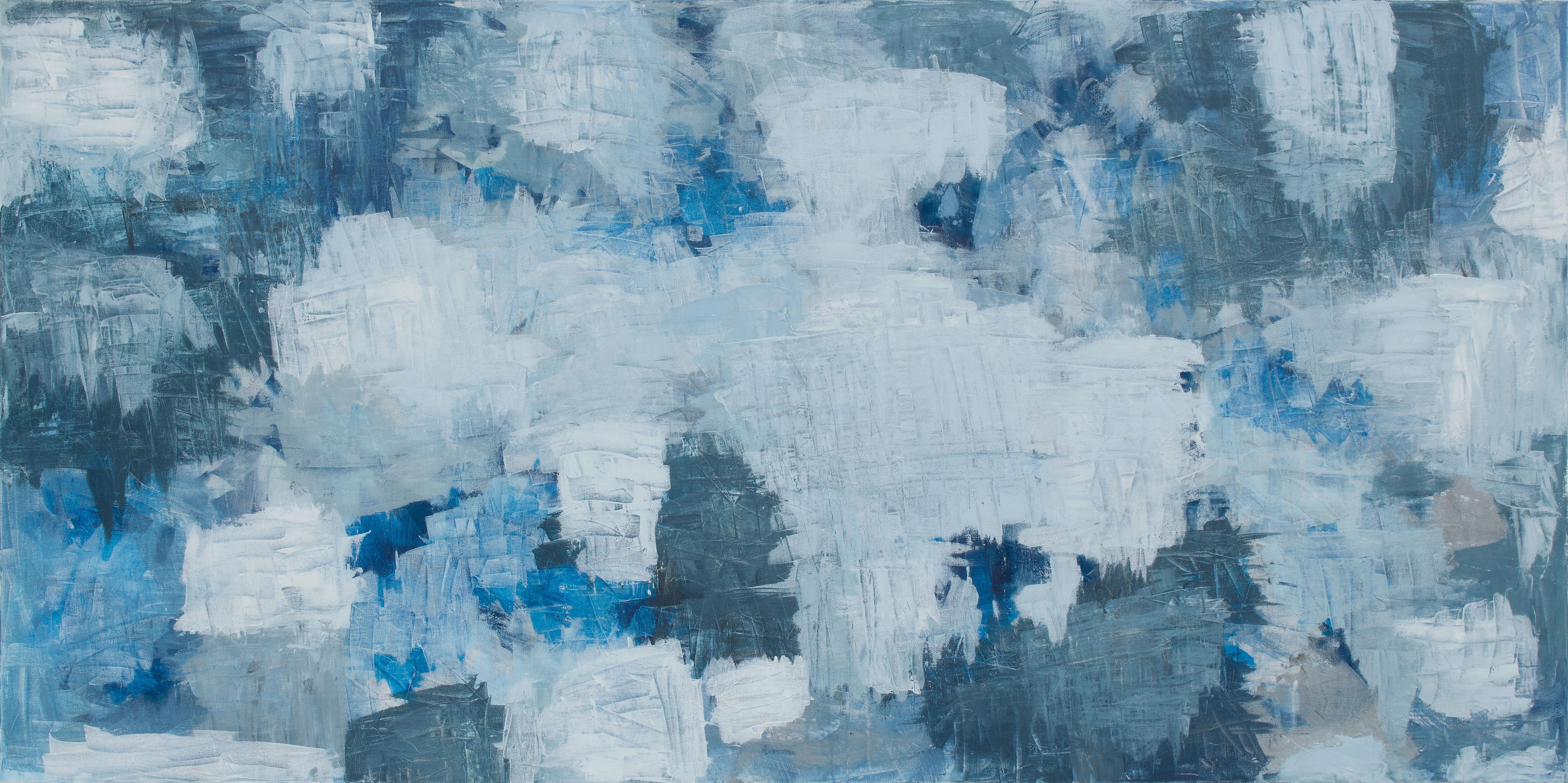 Thomas Slate Abstract Painting - Blue Fields Forever