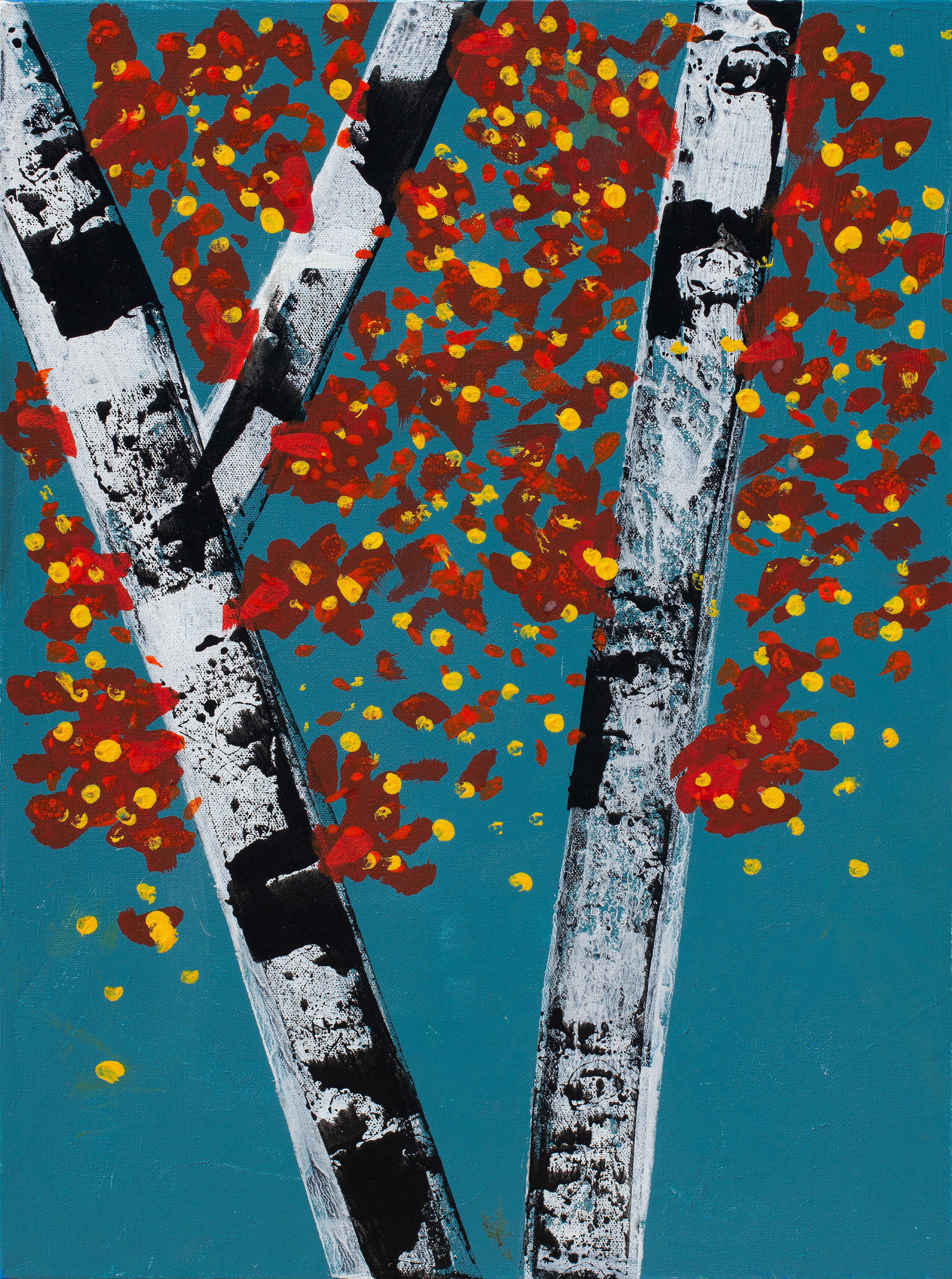 Thomas Slate Abstract Painting - Wildwood 2