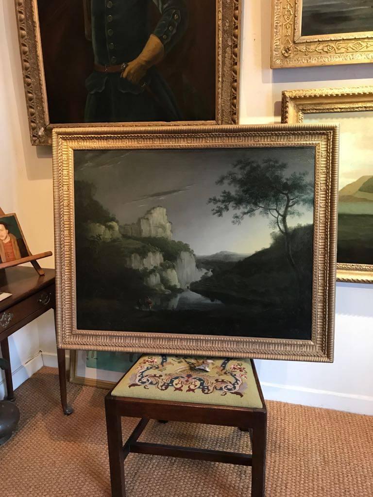 18th Century Lanscape Oil Painting of Matlock High-Torr For Sale 1