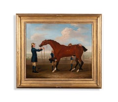 The Famous racehorse 'Flying Childers' held by a groom