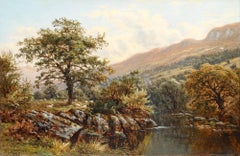 Thomas Spinks (1847-1927) - 1887 Öl, Das Tal