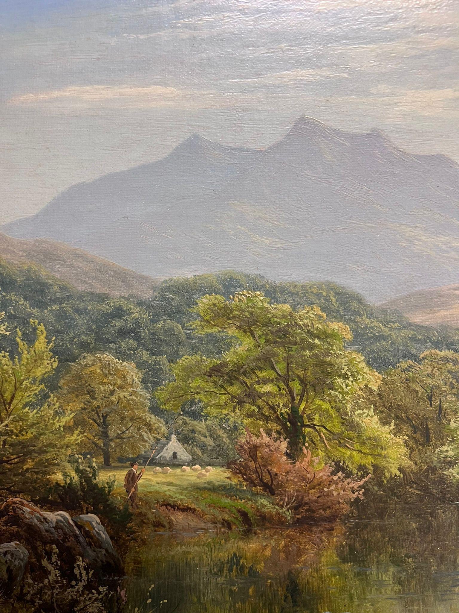 Mountain Valley
by Thomas Spinks (British 1847-1927)
signed & dated 1890
signed oil on canvas, framed
Framed: 17 x 23 inches
Canvas: 12 x 18 inches
Provenance: Private collection, Scotland

Thomas Spinks (1847-1927) was a painter of landscapes in