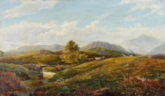 Circle of Thomas Stanley Barber (1891-1899) - Framed Oil, Idyllic Landscape