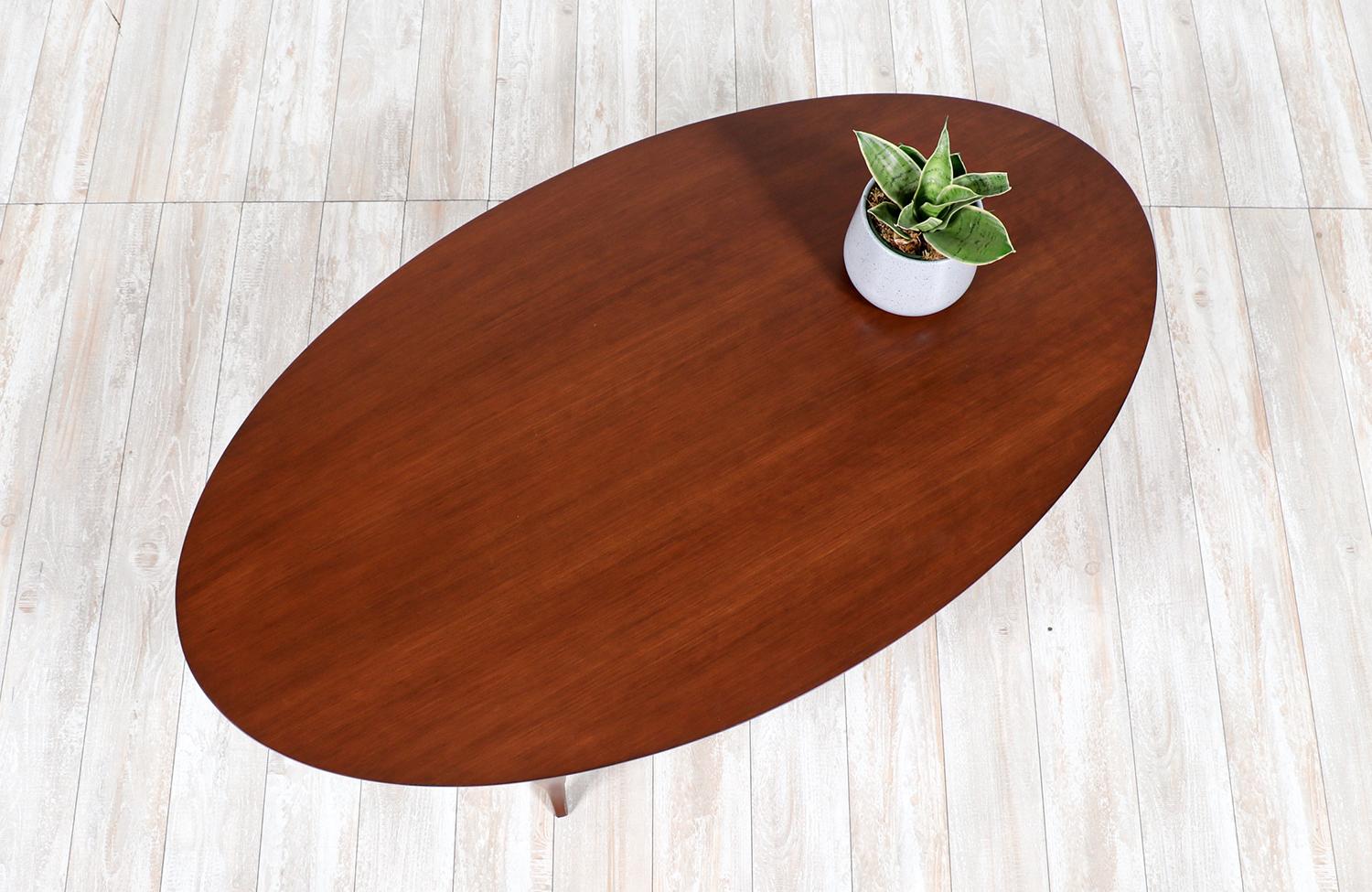 Beech Expertly Restored - Thomas Stender Surfboard Oval Coffee Table for Sigma