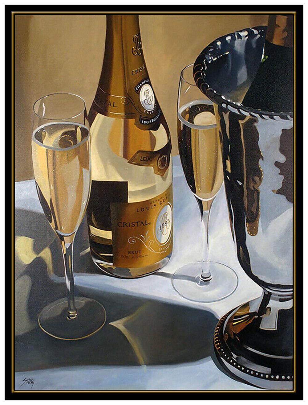 champagne and painting