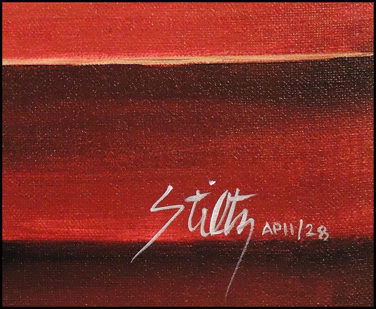 Thomas Stiltz Large Giclee on Canvas Signed Red Wine Portrait Signed Artwork Tom For Sale 2