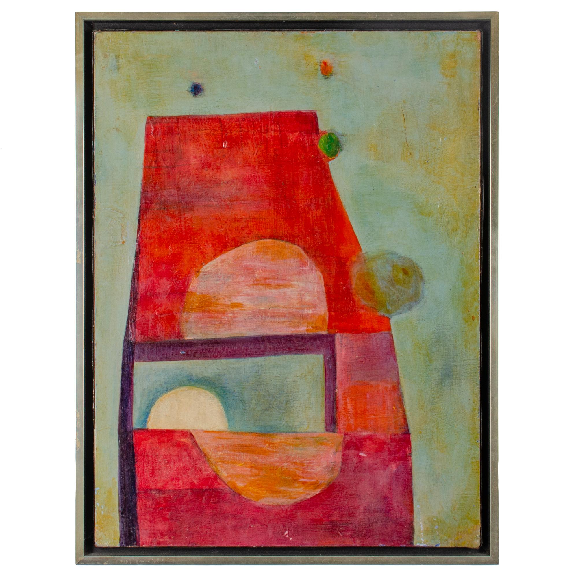 Thomas Phelps Stokes
(Amerikaner, 1934-1993)



Ein abstraktes Öl auf Platte, 1960



Aus dem Nachlass von Chuck Howard und verso mit einer Widmung an Howard versehen; beide lebten in den späten 60er Jahren in Santa Fe: 