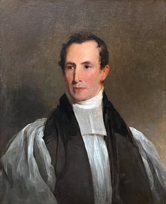 "John Henry Hopkins of Vermont," Thomas Sully, Early American Portrait Americana