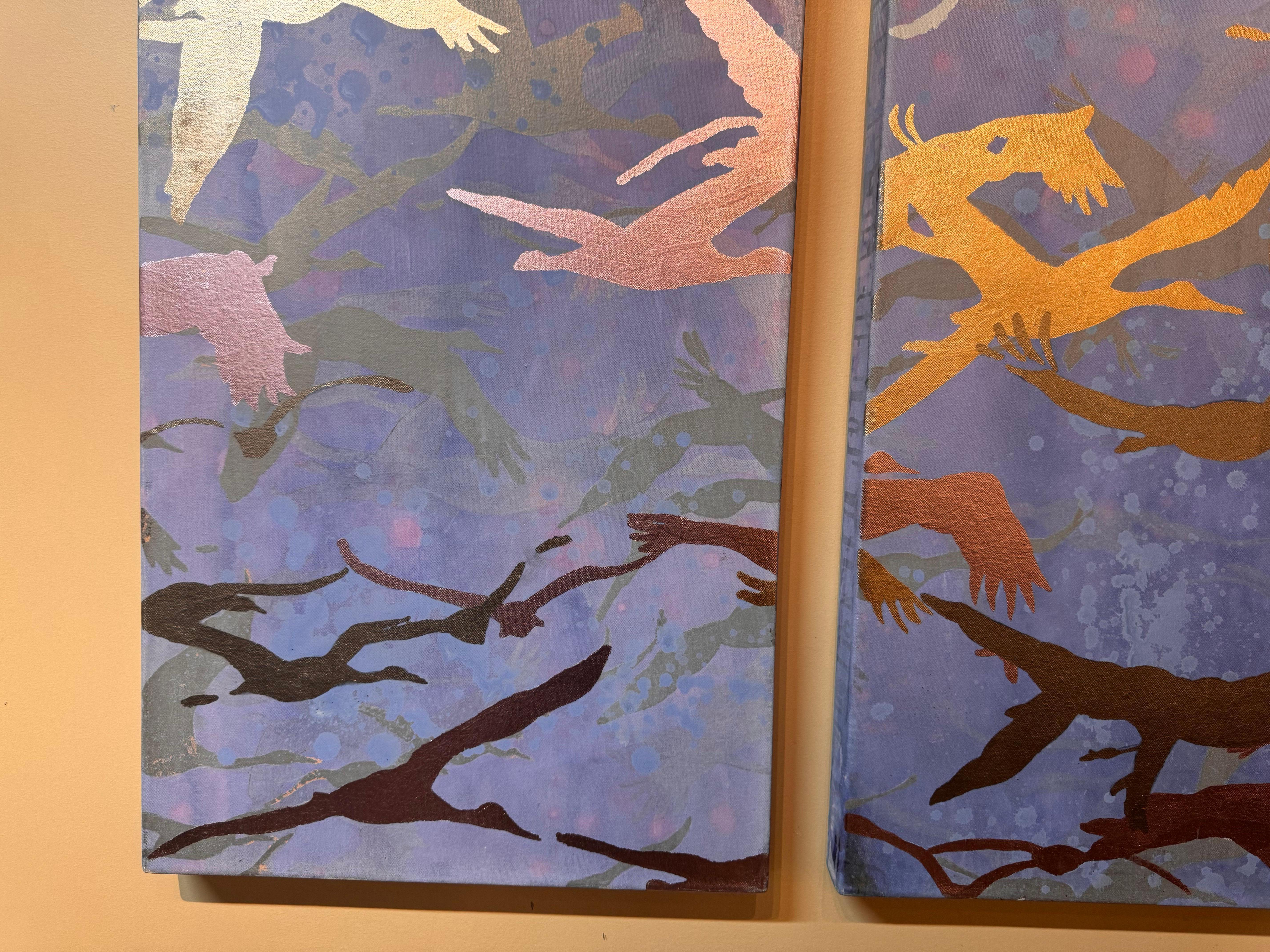 Fuge Triptychon (Zeitgenössisch), Painting, von Thomas Swanston