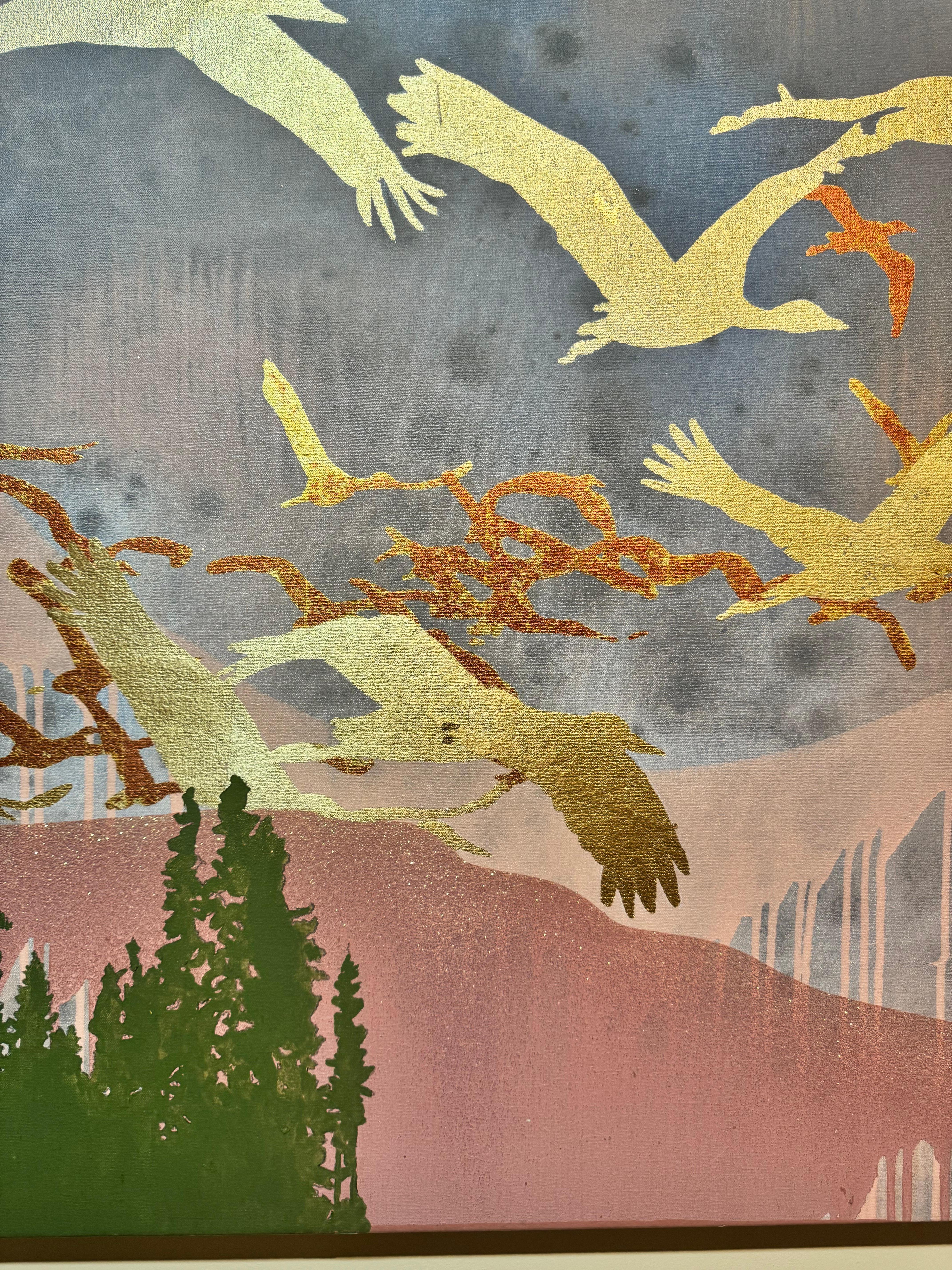 Forse un giorno - Animal Painting Oro di Thomas Swanston