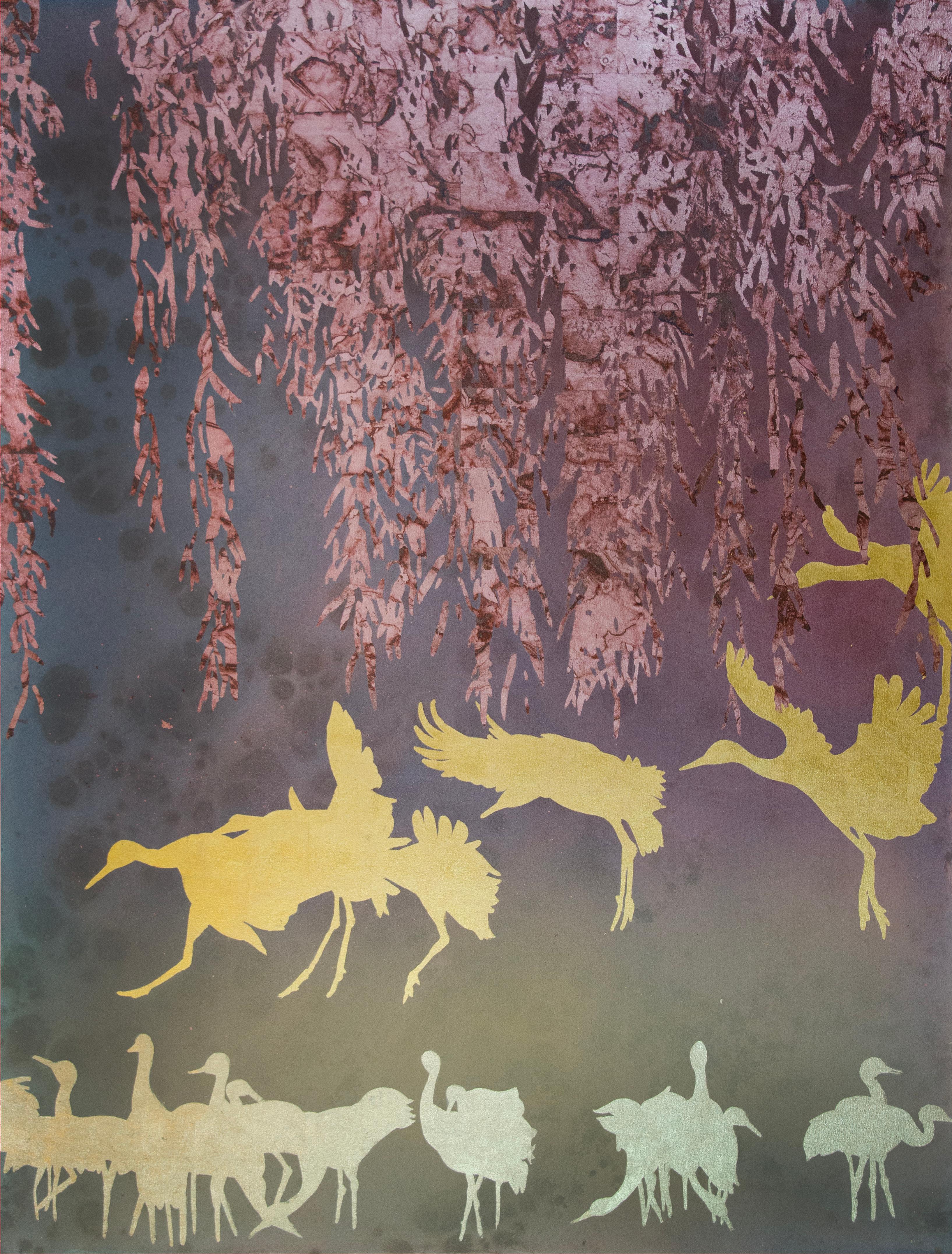 Animal Painting de Thomas Swanston - Aterrizaje rosa