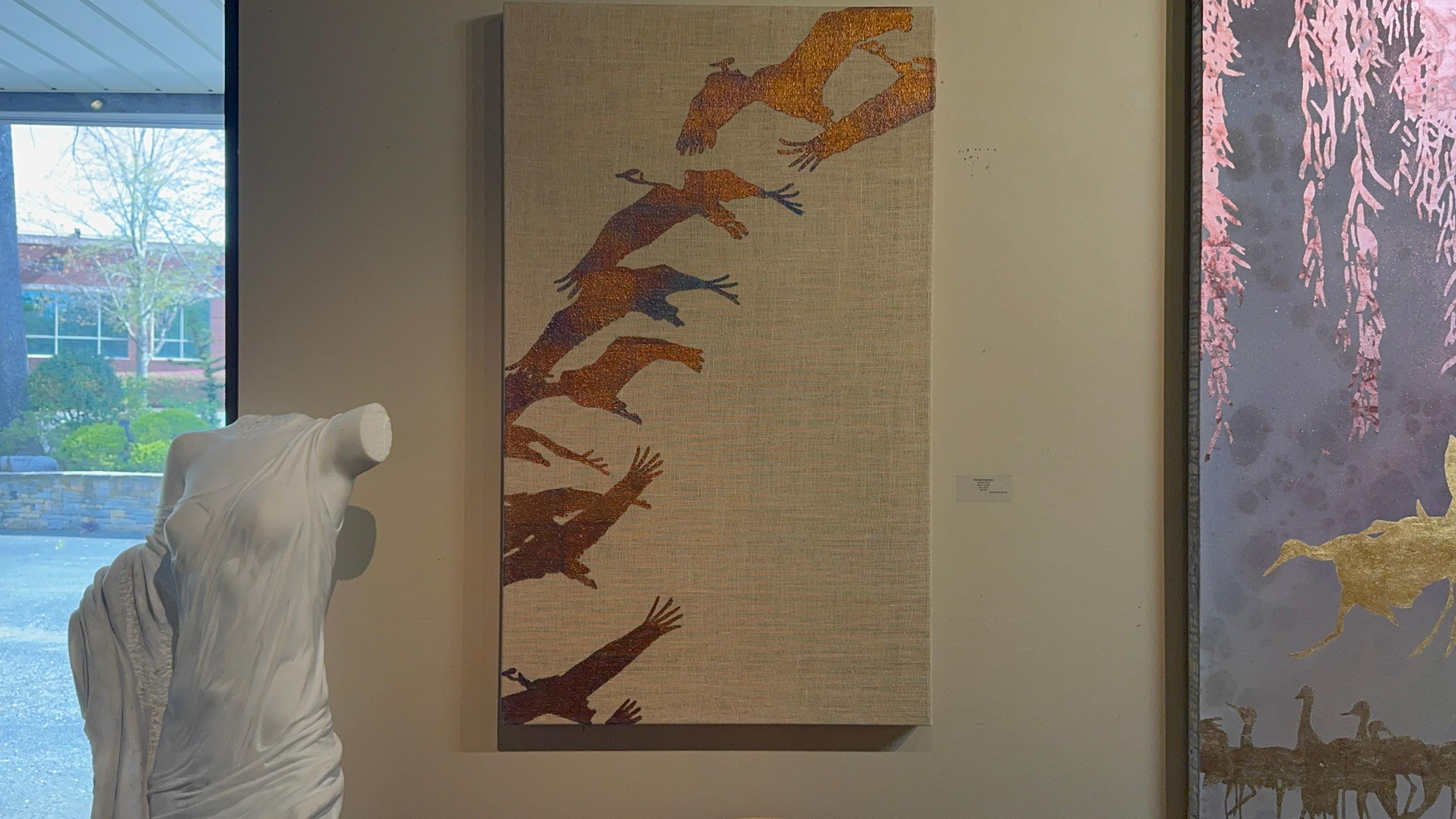 Lueur du coucher de soleil - Painting de Thomas Swanston