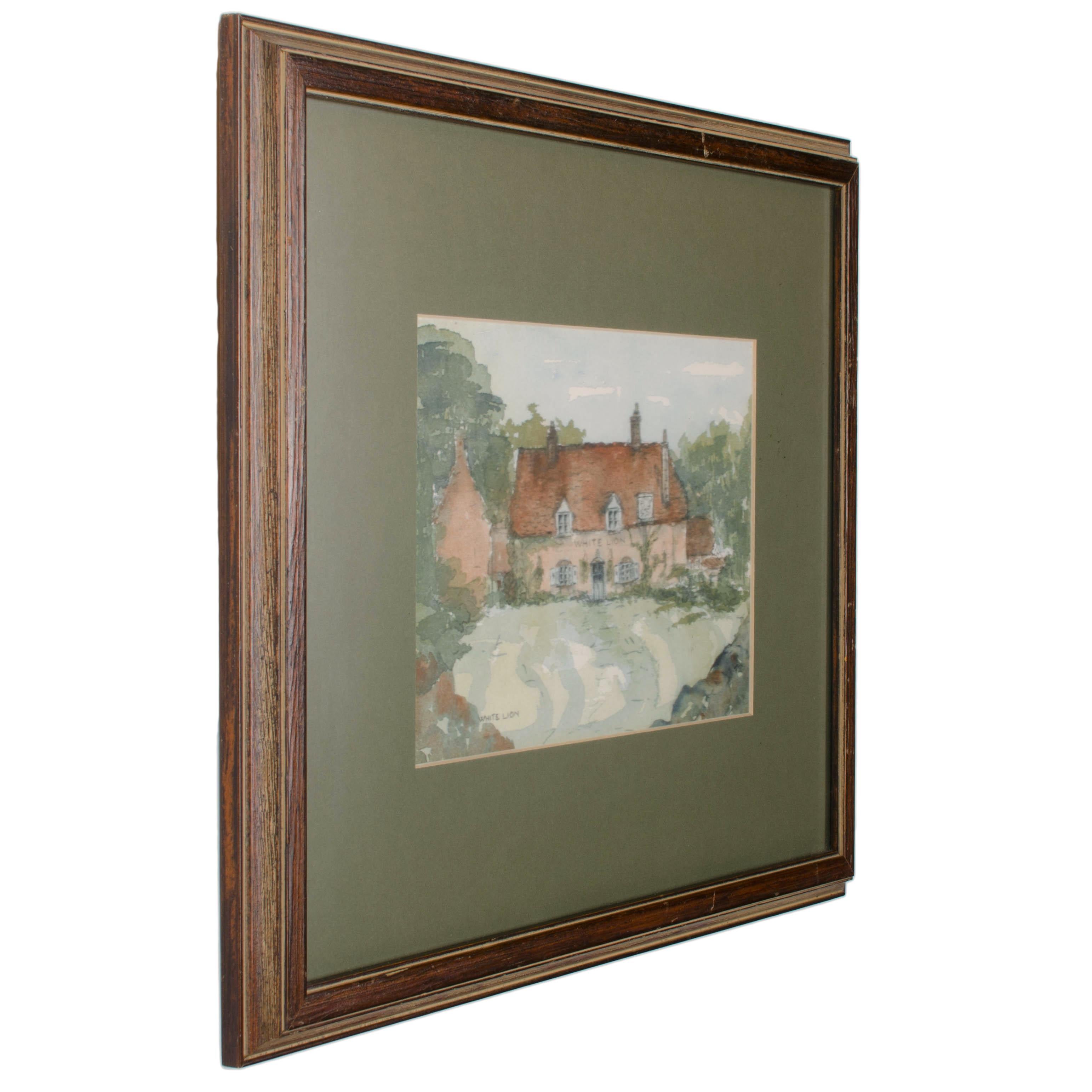 Thomas Taylor Irlanda - Pubs británicos Pinturas en acuarela - Lote de 5 en venta 3