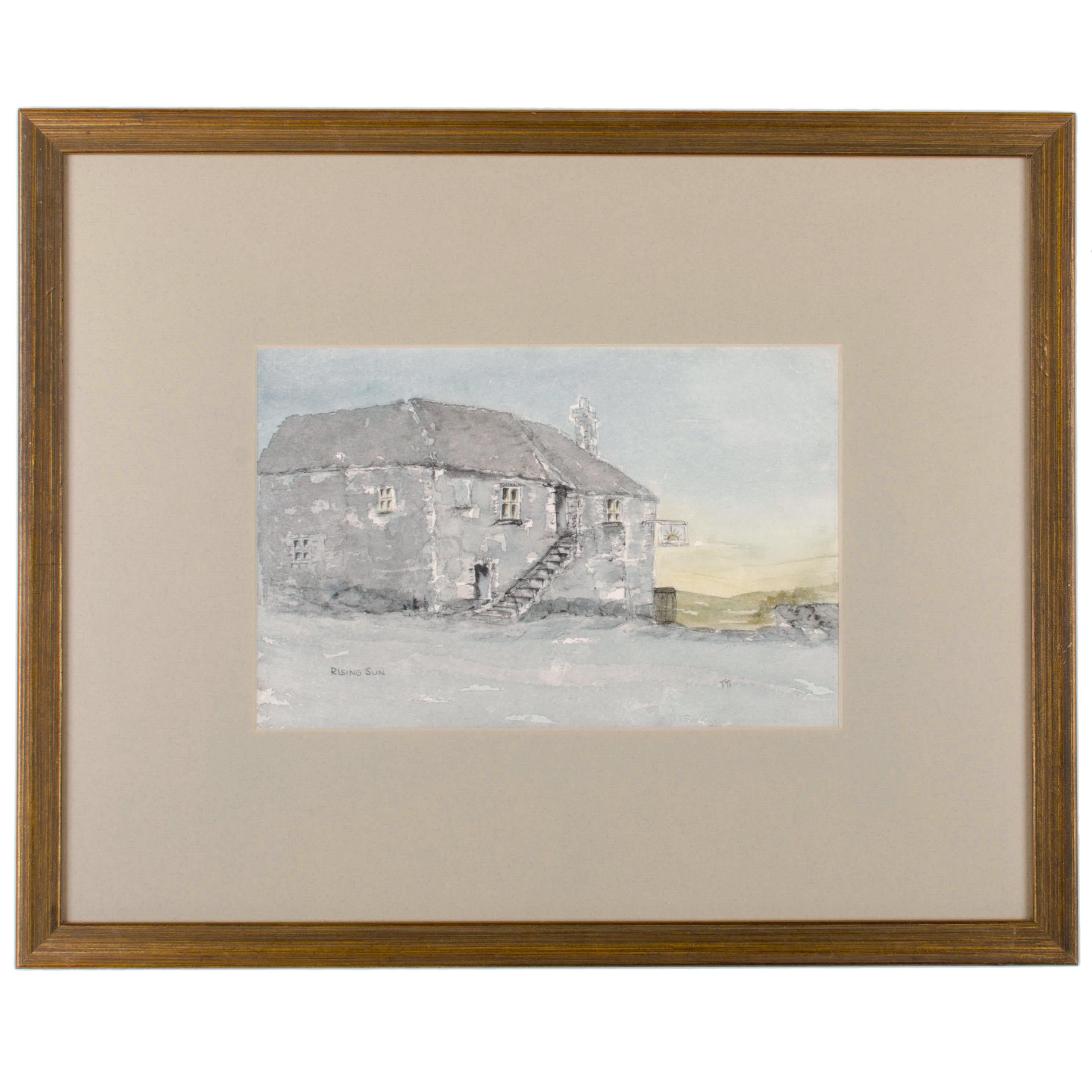 Thomas Taylor Irlanda, RBA
Inglés, 1888 - 1921 

Una colección de cinco acuarelas de Pubs británicos.
Firmado TTI.

El gallo y el conejo de Buckinghamshire (con las piedras de pudding).
vista: 6 ½ por 9 ½ pulgadas
marco: 13 por 17 pulgadas

El