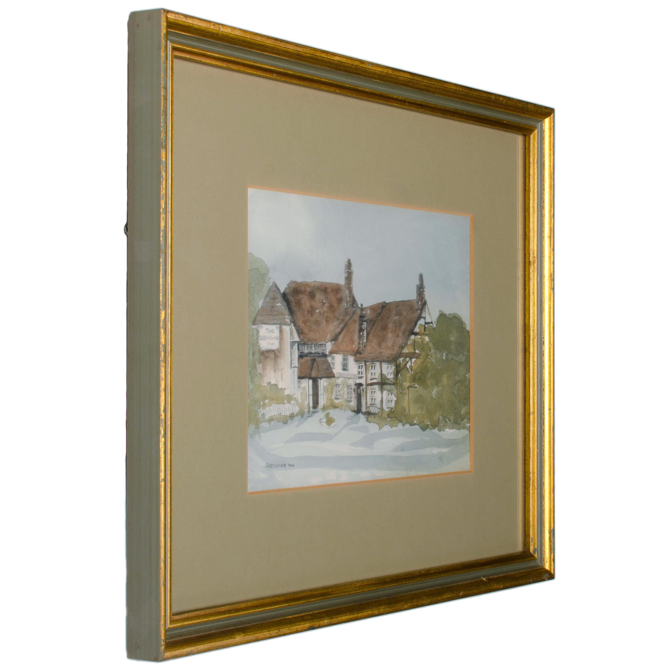 Thomas Taylor Irlanda - Pubs británicos Pinturas en acuarela - Lote de 5 Papel en venta