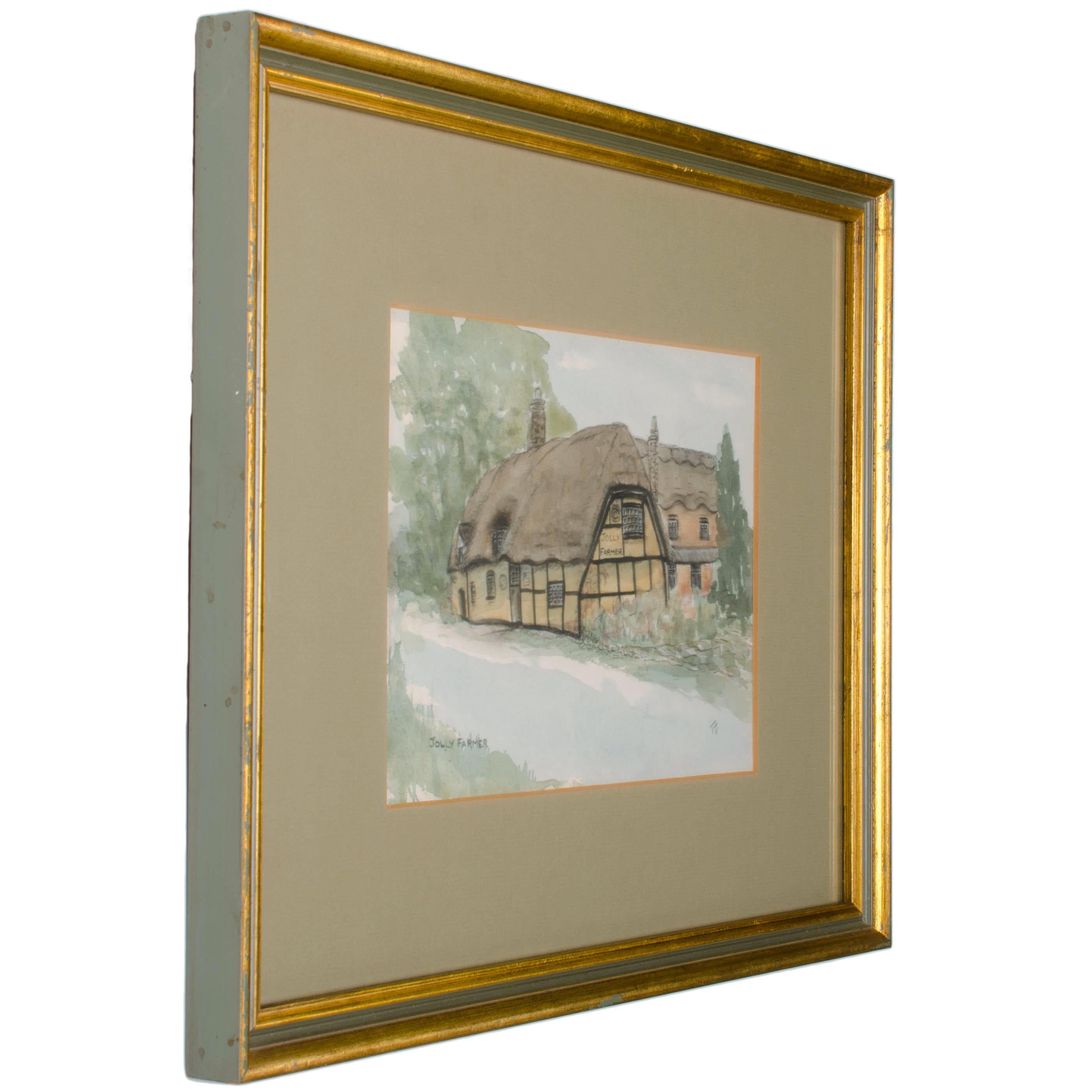 Thomas Taylor Irlanda - Pubs británicos Pinturas en acuarela - Lote de 5 en venta 1