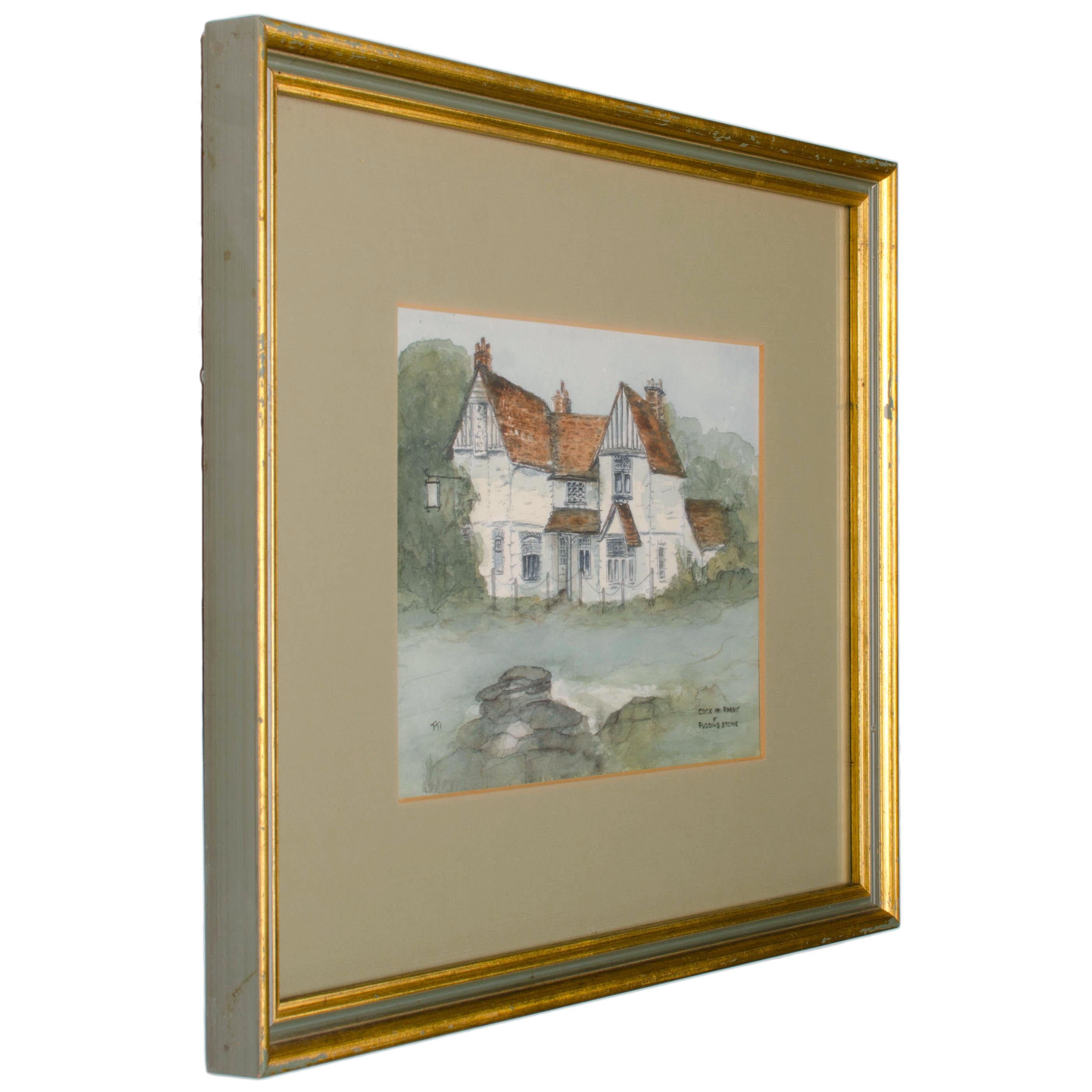 Thomas Taylor Irlanda - Pubs británicos Pinturas en acuarela - Lote de 5 en venta 2