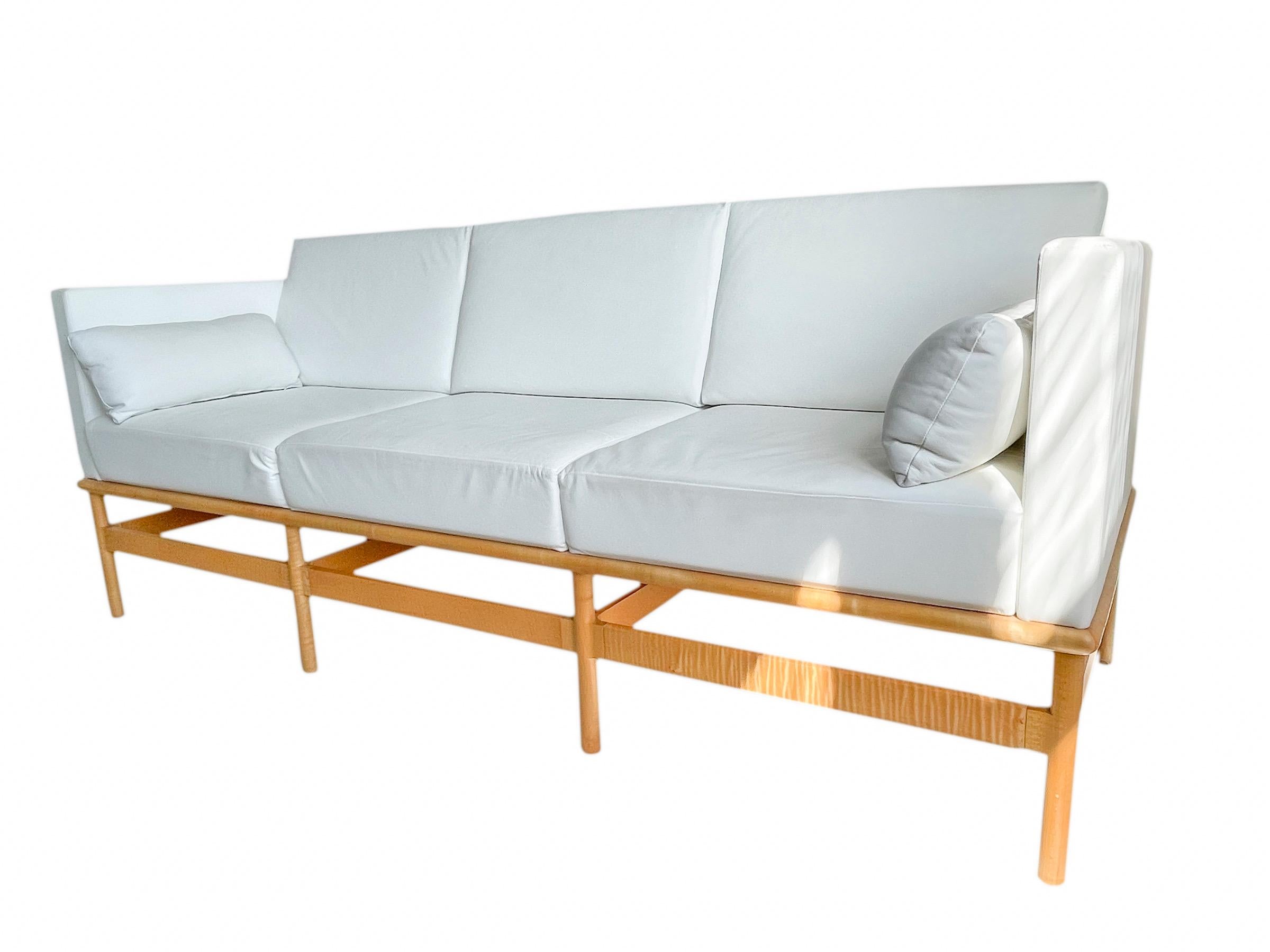 ikea wood frame sofa