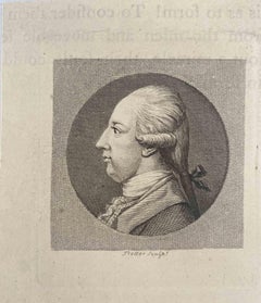 Portrait of a Man - Original Etching by Thomas Trotter - 1810
