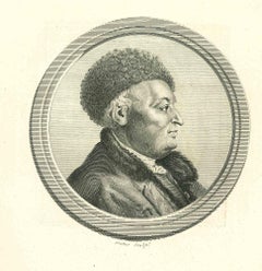 Porträt eines Mannes – Original-Radierung von Thomas Trotter – 1810