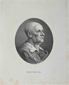 Portrait of Abbe Raynal - Original Etching After Thomas Trotter - 1810