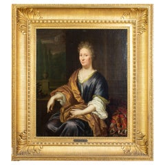 Thomas VAN DER WILT (1659-1733) "Retrato de mujer noble"