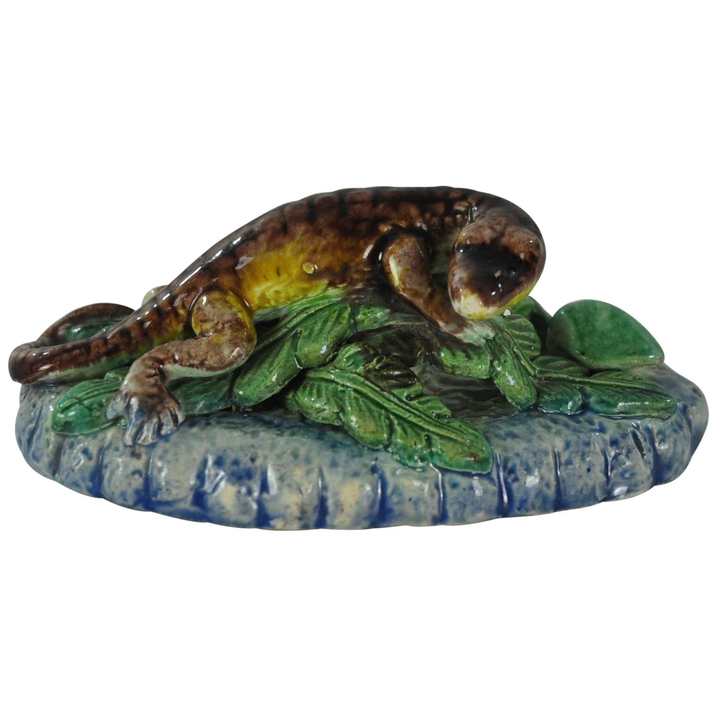 Thomas-Victor Sergent Palissy Ware Paperweight
