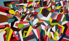 Down with the Thugs Abstract Geometric Art by Thomas Dowdeswell 21st Century Art