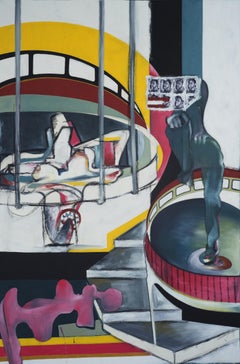Falling Off the Edge of the Stage by Thomas Dowdeswell British Contemporary Art