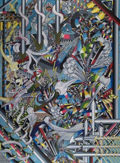 Fear Plagues the City by Thomas Dowdeswell British 21st Century Contemporary Art