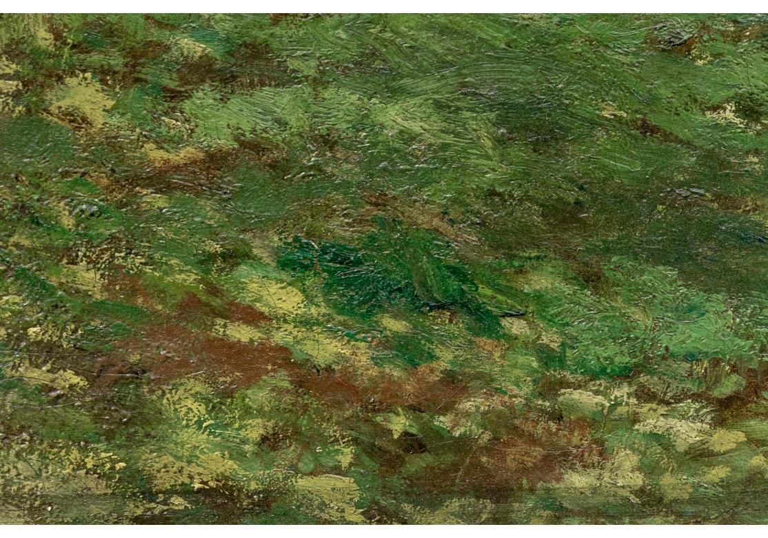 Thomas W. Shields (Am/Francia, 1849-1920) Óleo sobre lienzo Paisaje forestal francés Lienzo en venta