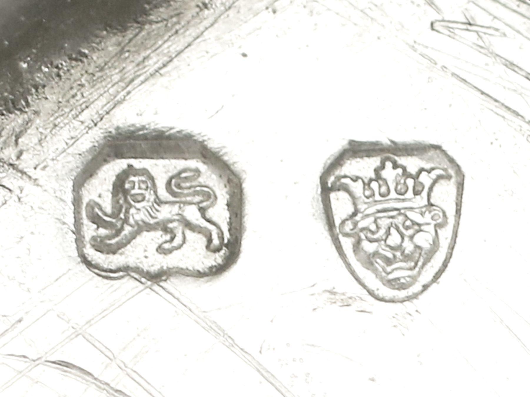 Thomas Wallis II Antike 1800er Paar Sterling Silber Kelche im Angebot 4