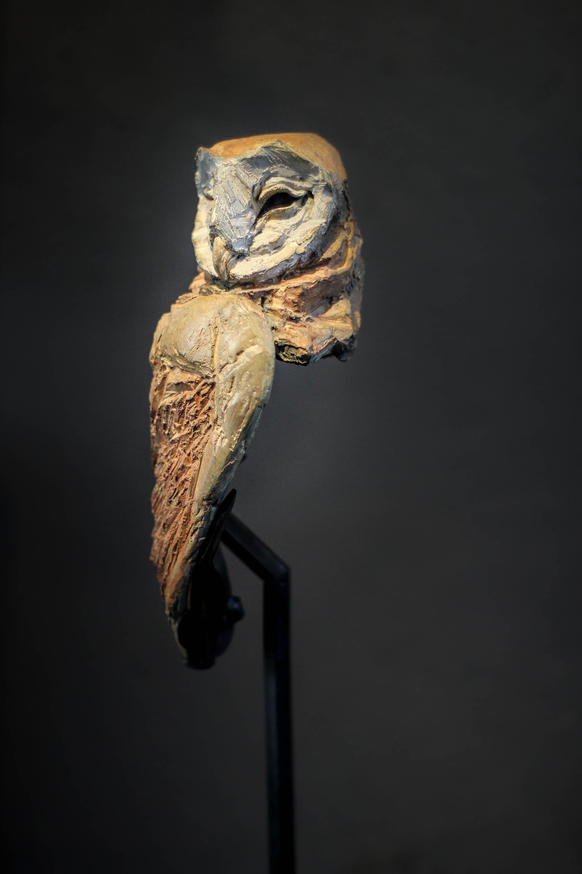 Athena - Owl Bronze Sculpture For Sale 1
