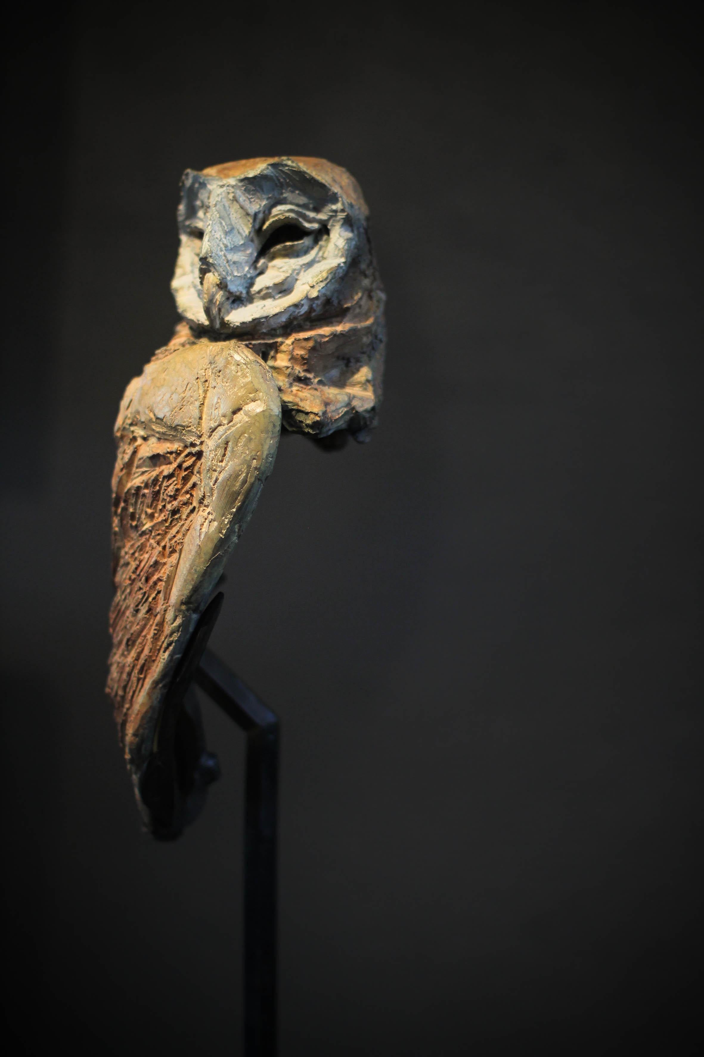 Athena - Owl Bronze Sculpture For Sale 4