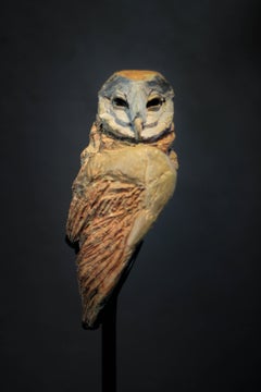 Athéna - Sculpture en bronze hibou