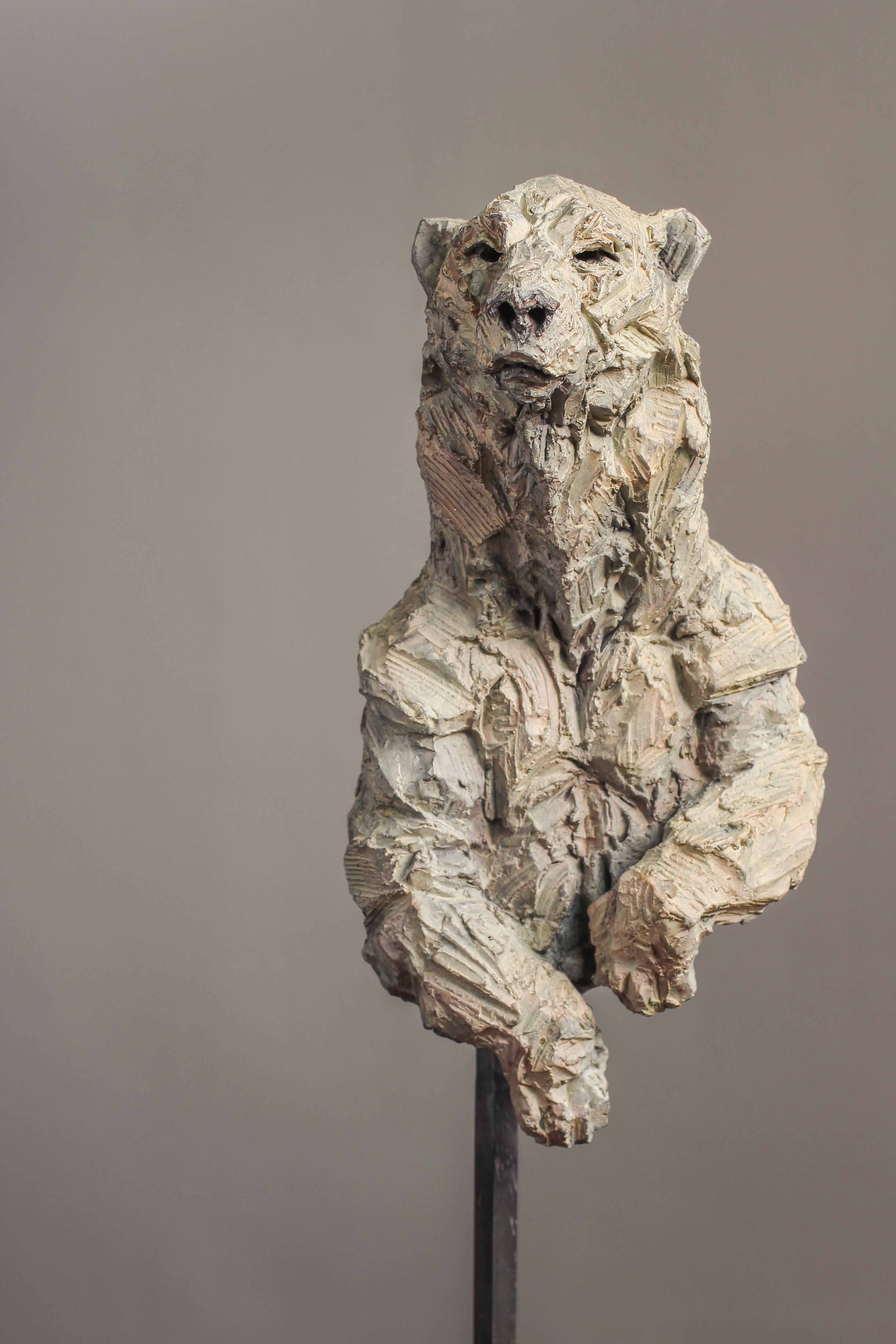 Nanuq - Sculpture d'ours en bronze en vente 1