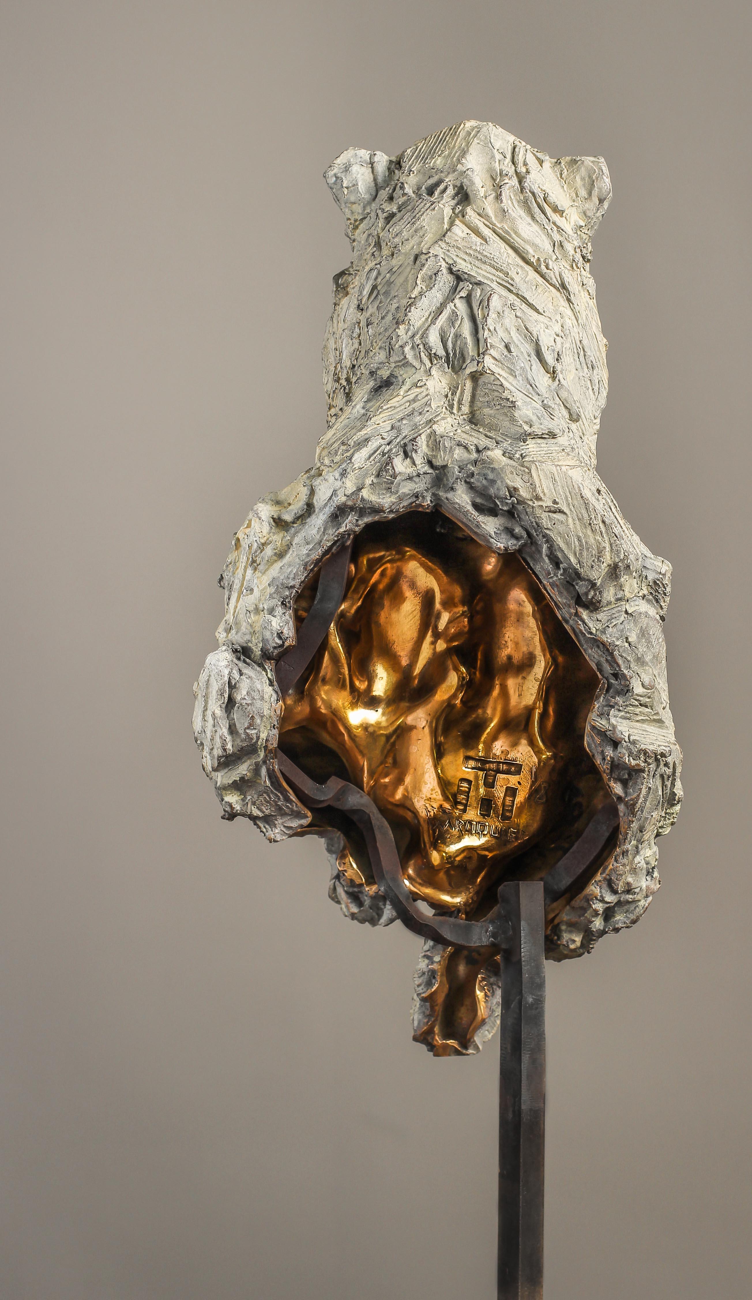 Nanuq - Sculpture d'ours en bronze en vente 3