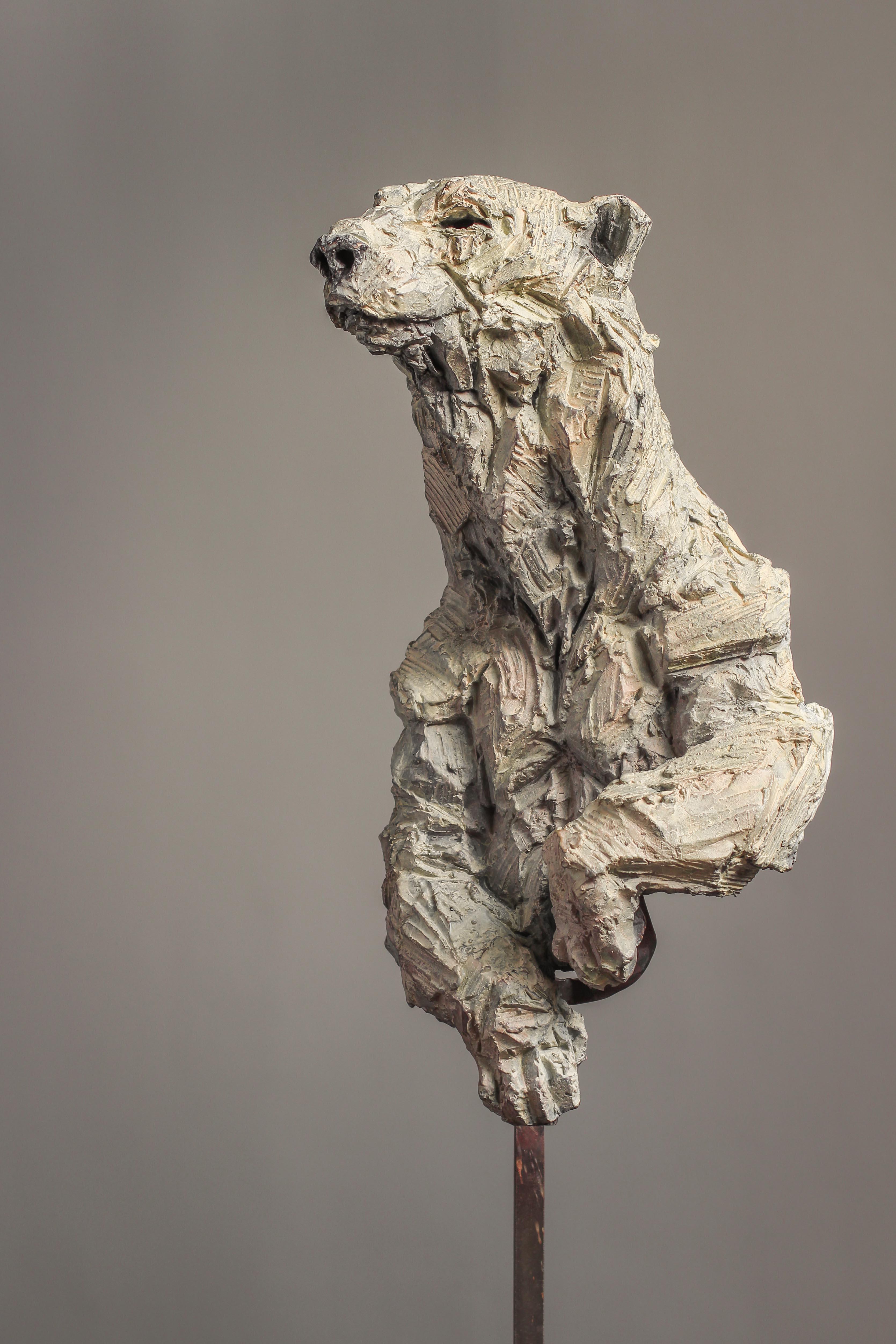Nanuq – Bär-Bronze-Skulptur – Sculpture von Thomas Waroquier